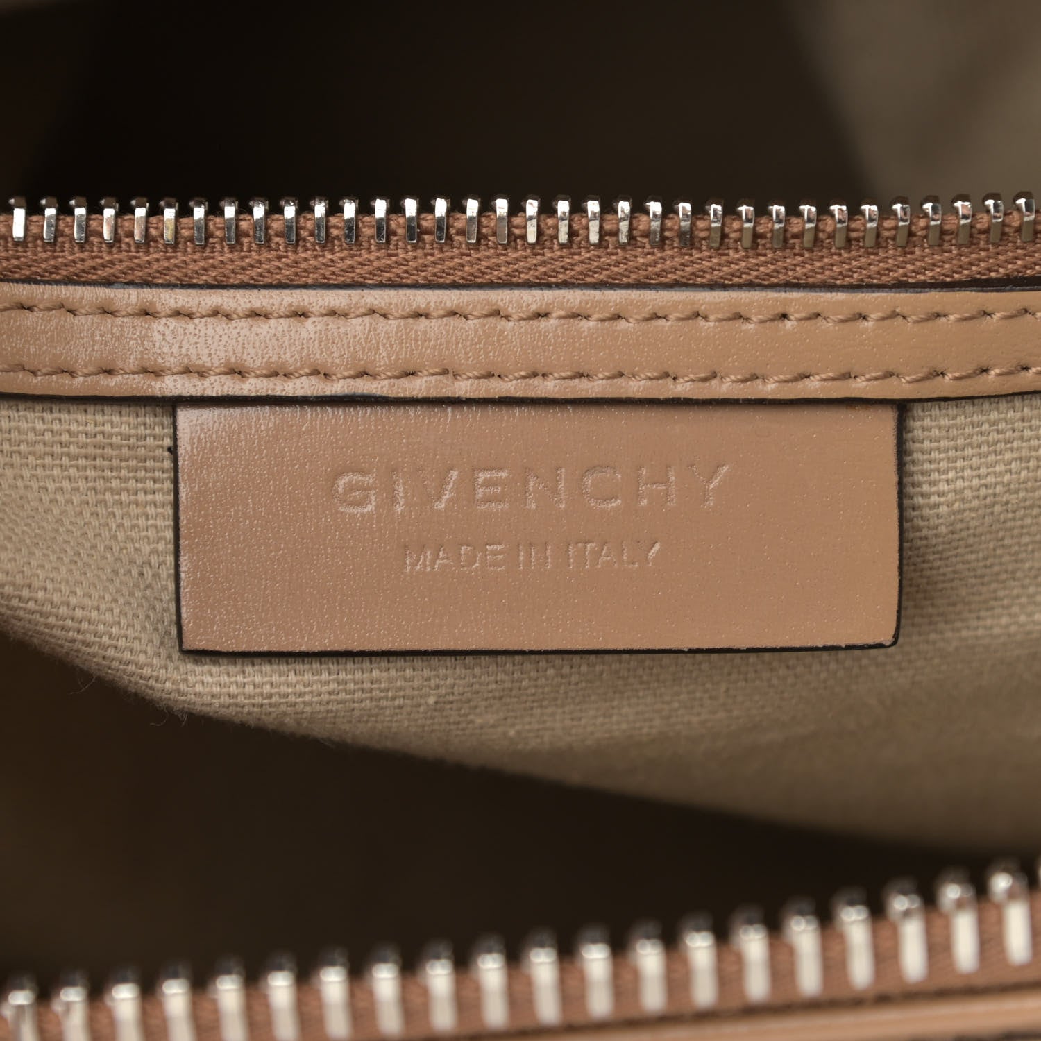 Givenchy Shiny Lord Calfskin Medium Antigona Dark Beige 6 of 20