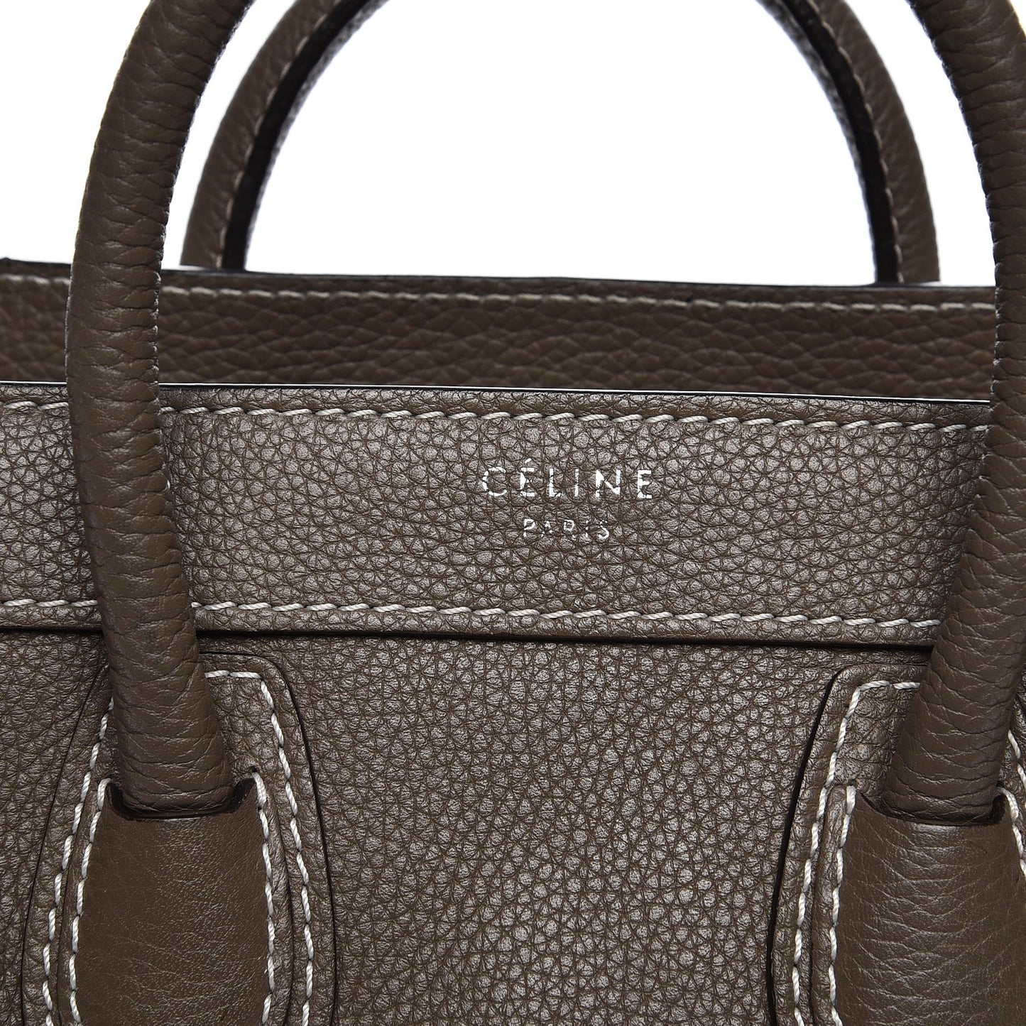 Drummed Calfskin Nano Luggage Souris
