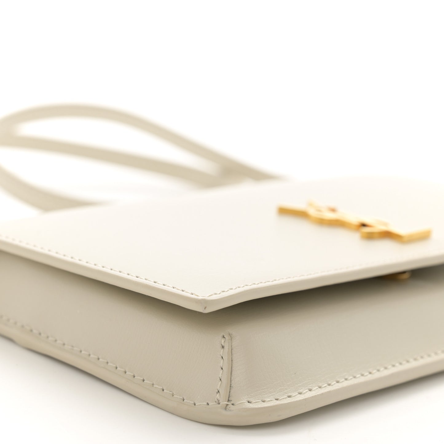 Smooth Calfskin Monogram Phone Holder Crossbody Crema Soft