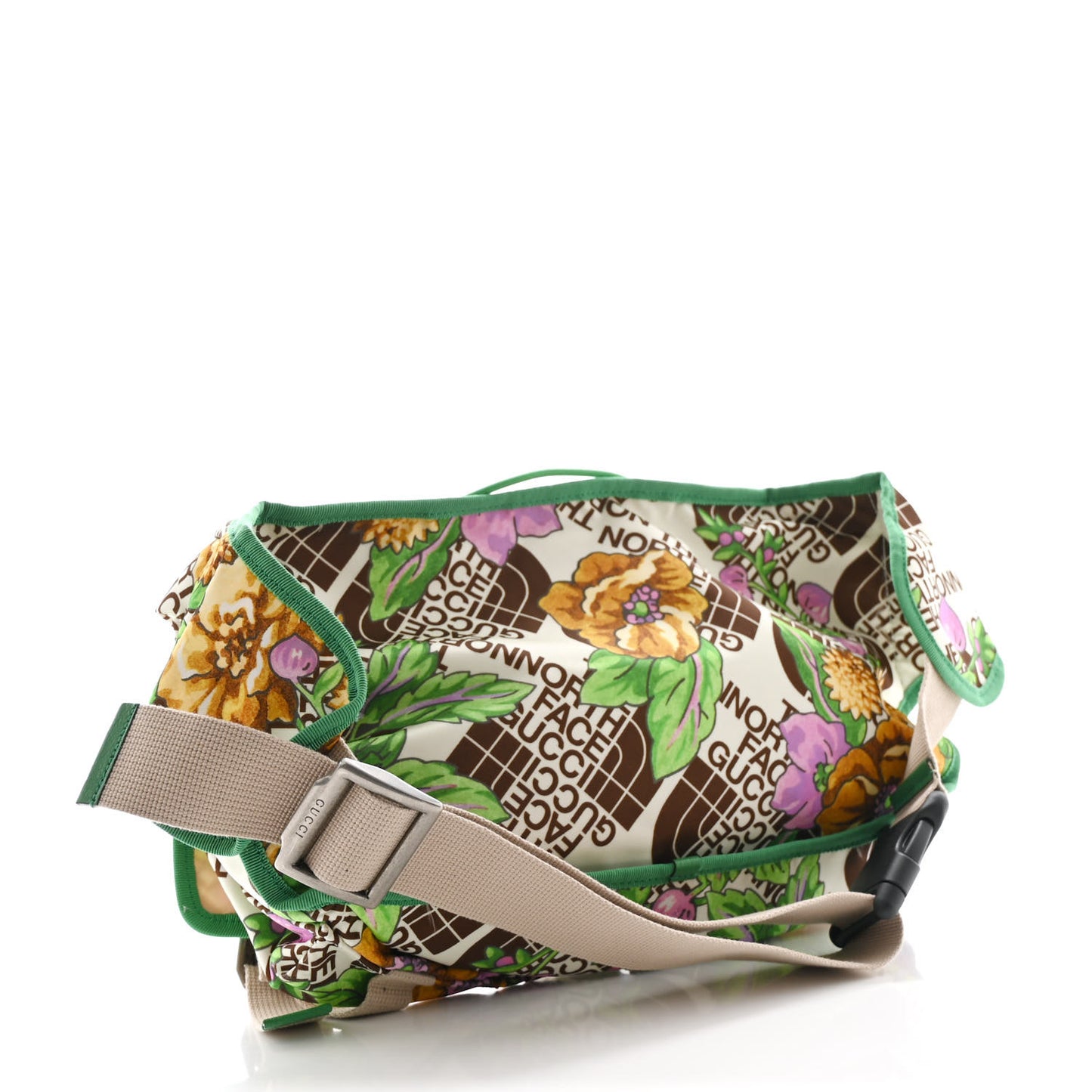 X THE NORTH FACE Econyl Nylon Floral Utility Beltpack Green