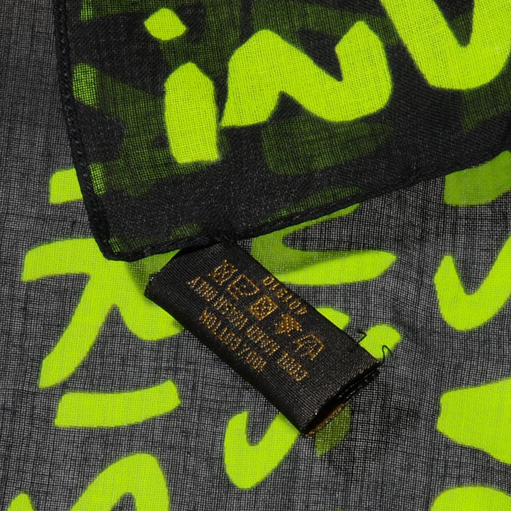 Cotton Graffiti Bandana Green
