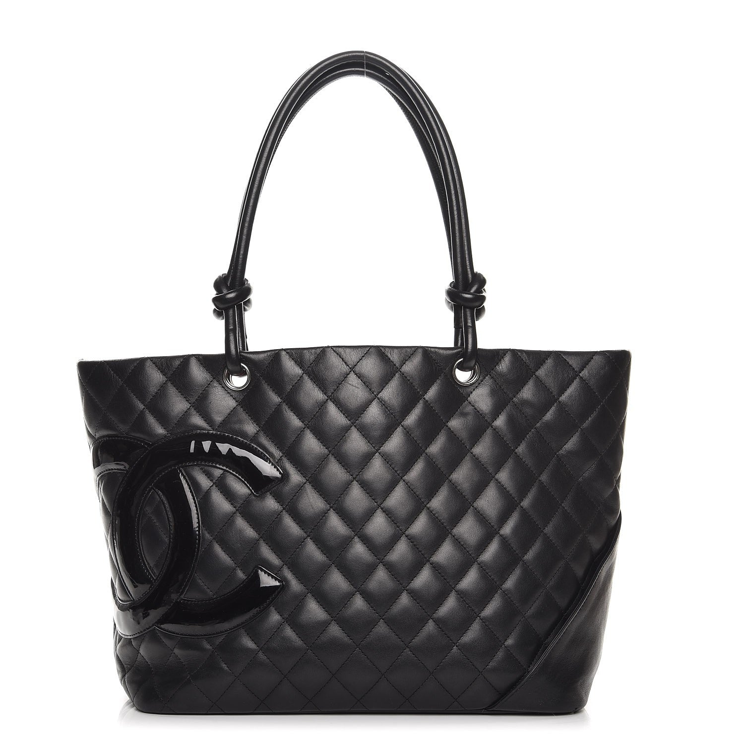 Chanel Calfskin Quilted Large Cambon Tote Black 1 of 14