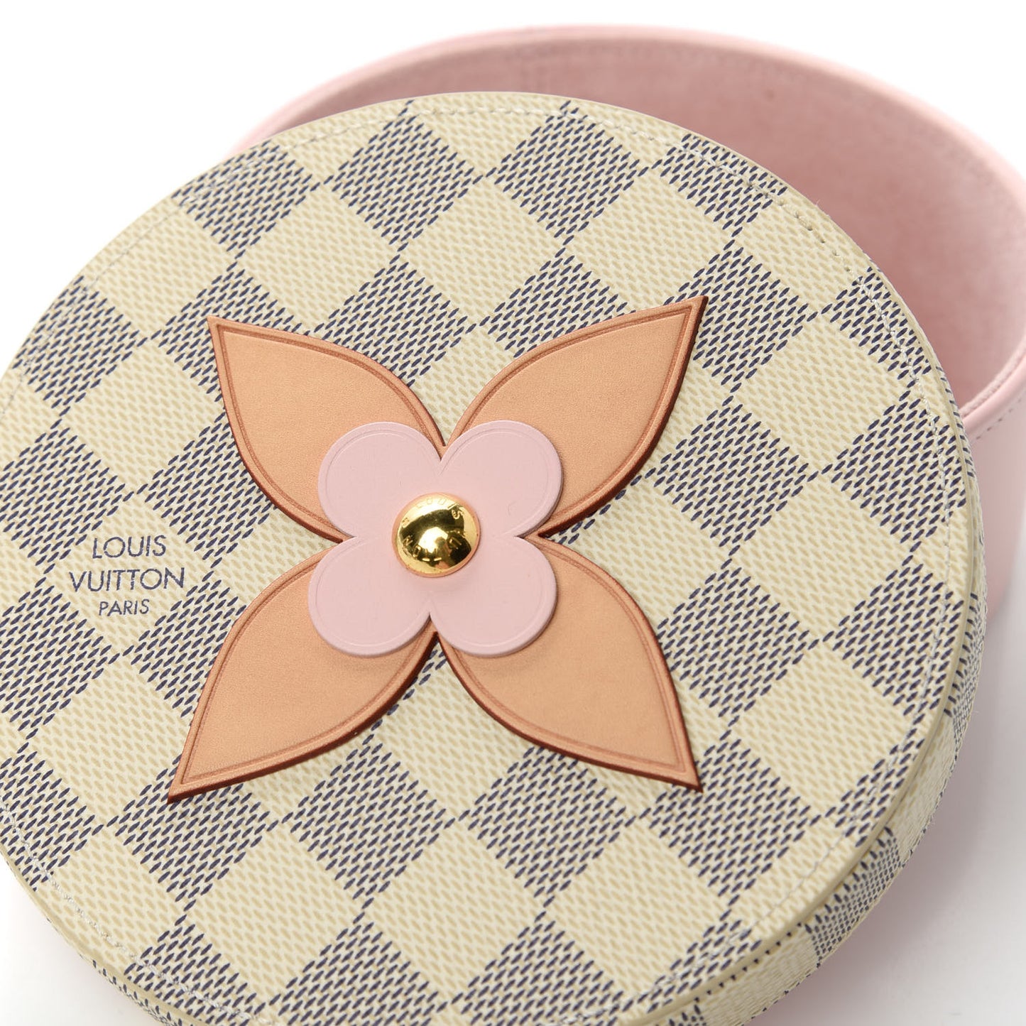 Damier Azur Eugenie Box MM Rose Ballerine