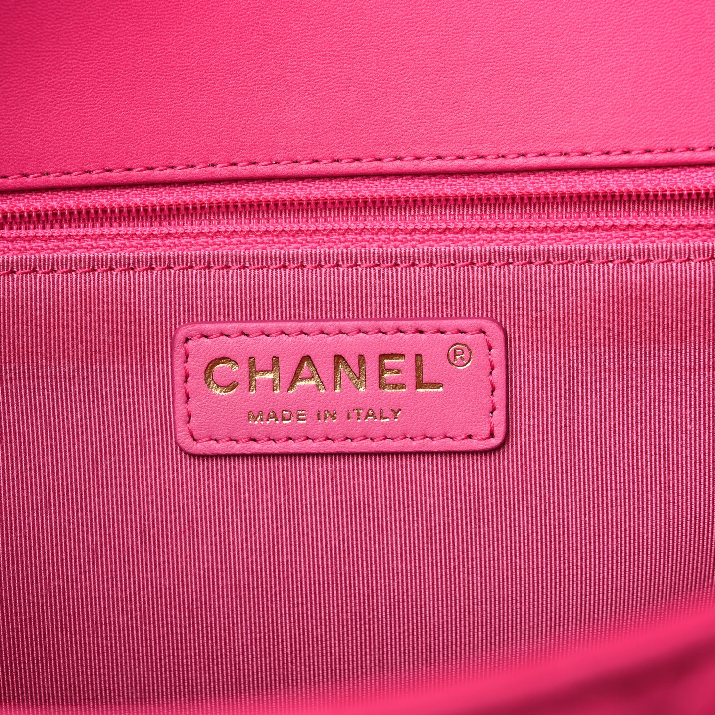 Lambskin Quilted Jumbo Mademoiselle Chic Flap Fuchsia