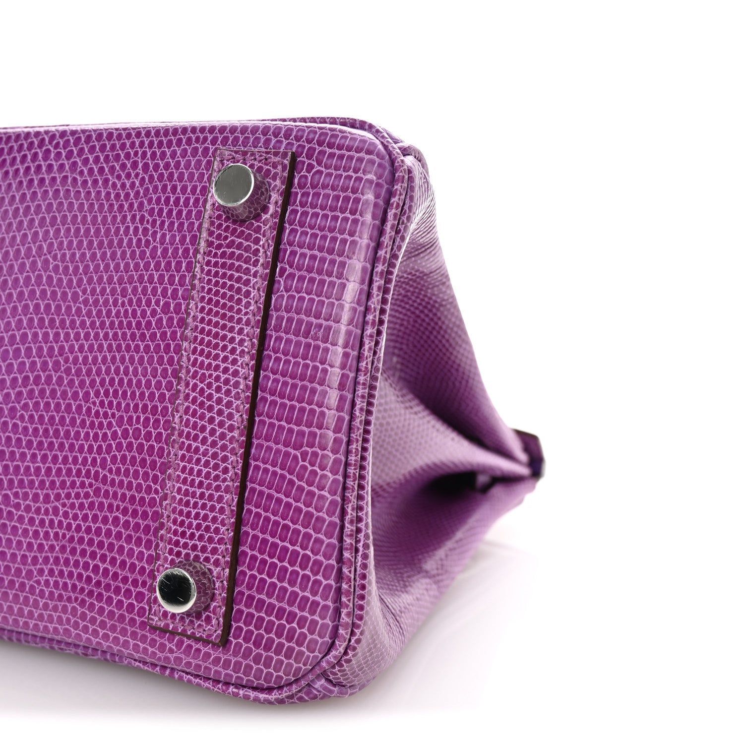 Hermes Lizard Birkin 25 Violet 10 of 11