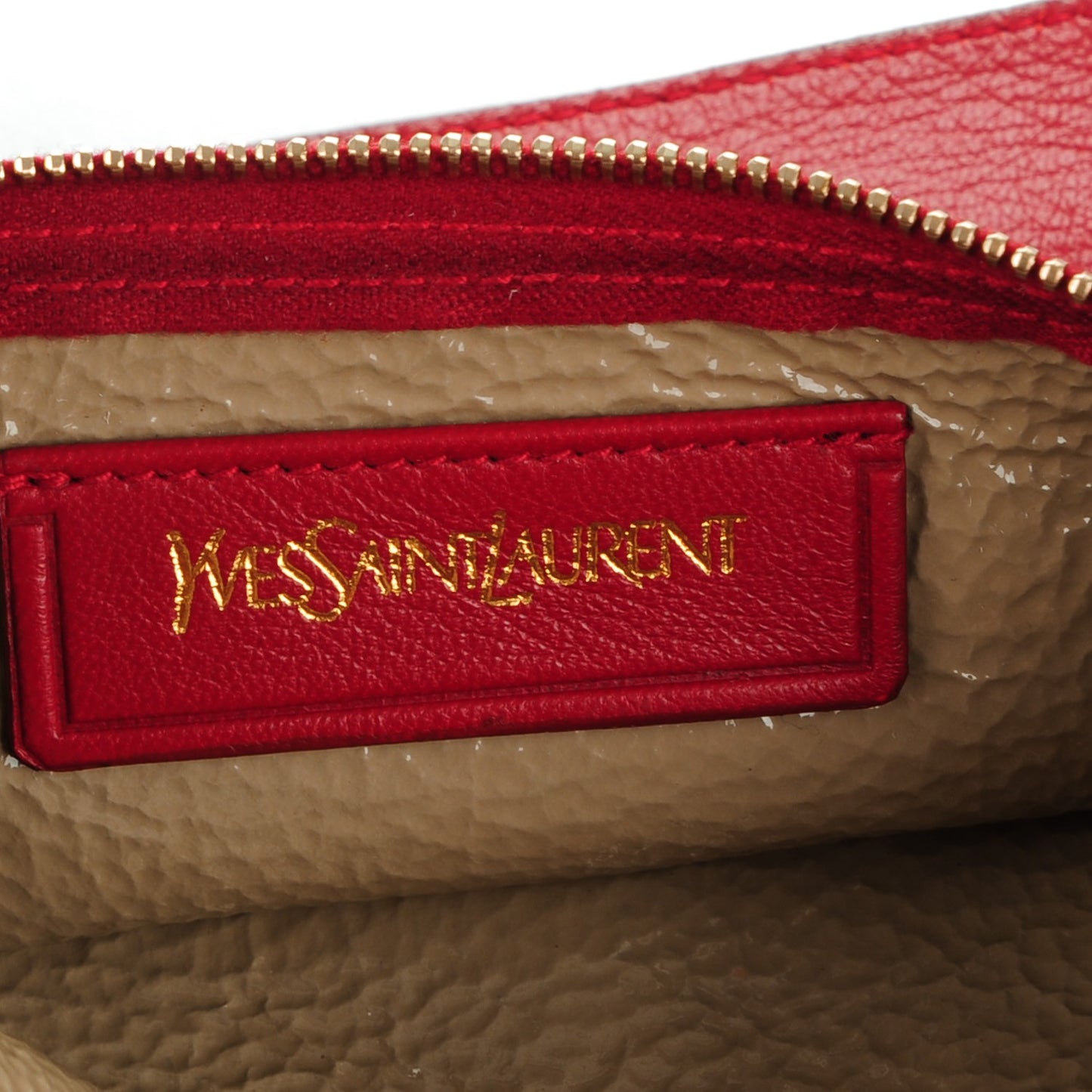 Patent Lambskin Medium Neo Double Reversible Tote Beige Red