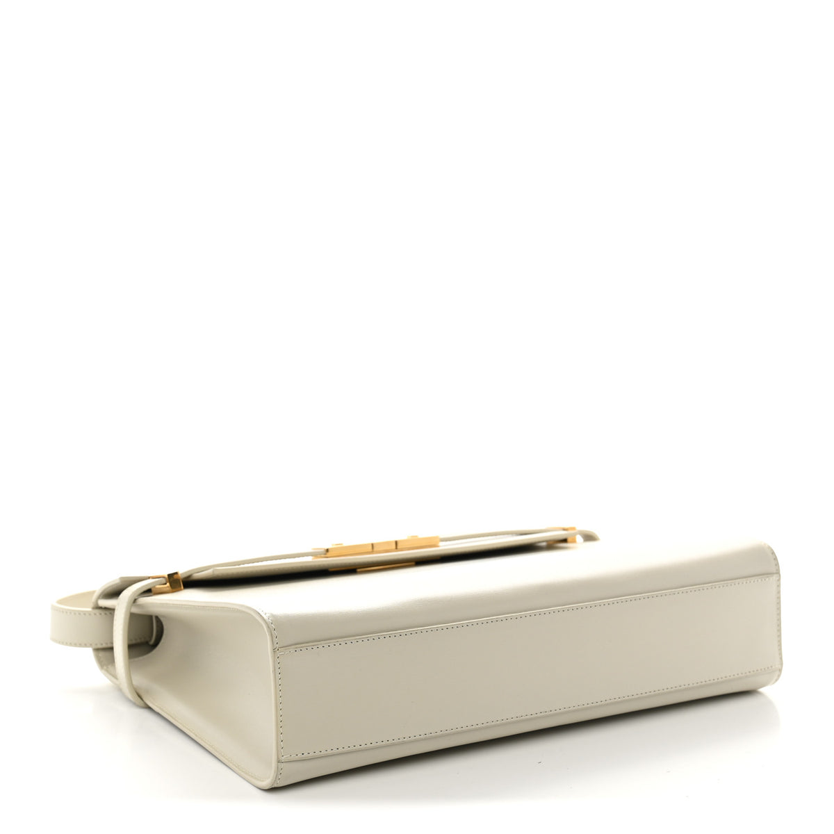 Smooth Calfskin Manhattan Shoulder Bag Crema Soft