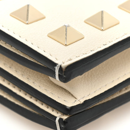 Valentino Garavani Calfskin Rockstud French Flap Wallet Light Ivory 11 of 11