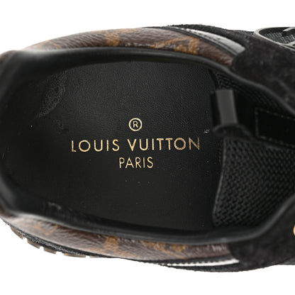 Louis Vuitton Suede Monogram Run Away Sneakers 36 Black 7 of 11