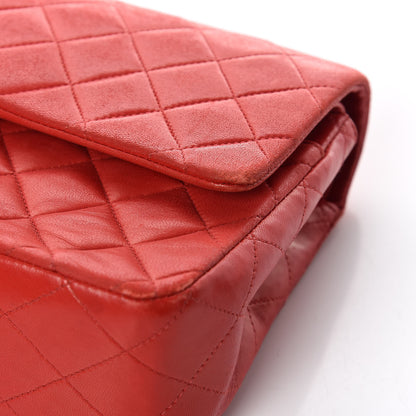 Chanel Lambskin Quilted Medium Double Flap Red 20 of 28