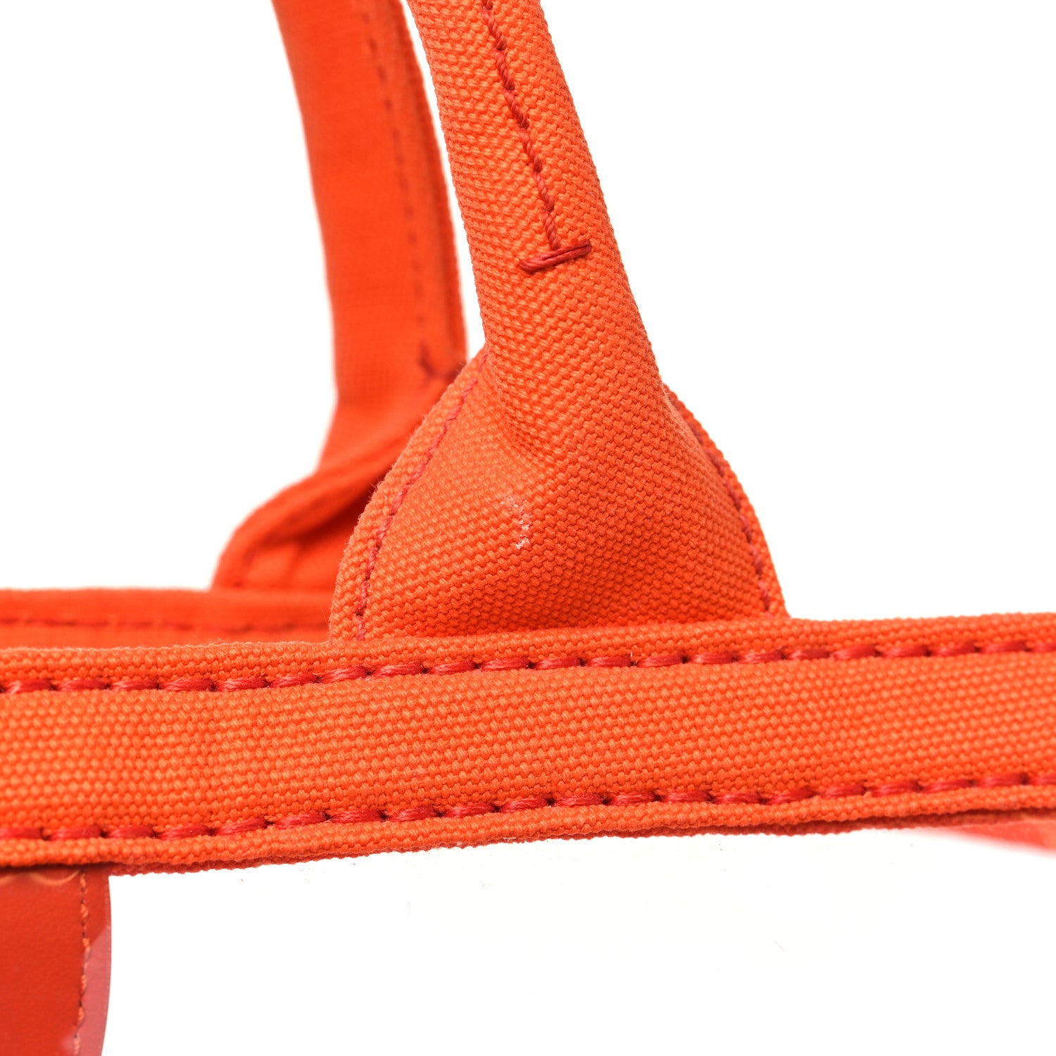 Prada Plexiglass Canapa Small Shopper Tote Arancio 12 of 12