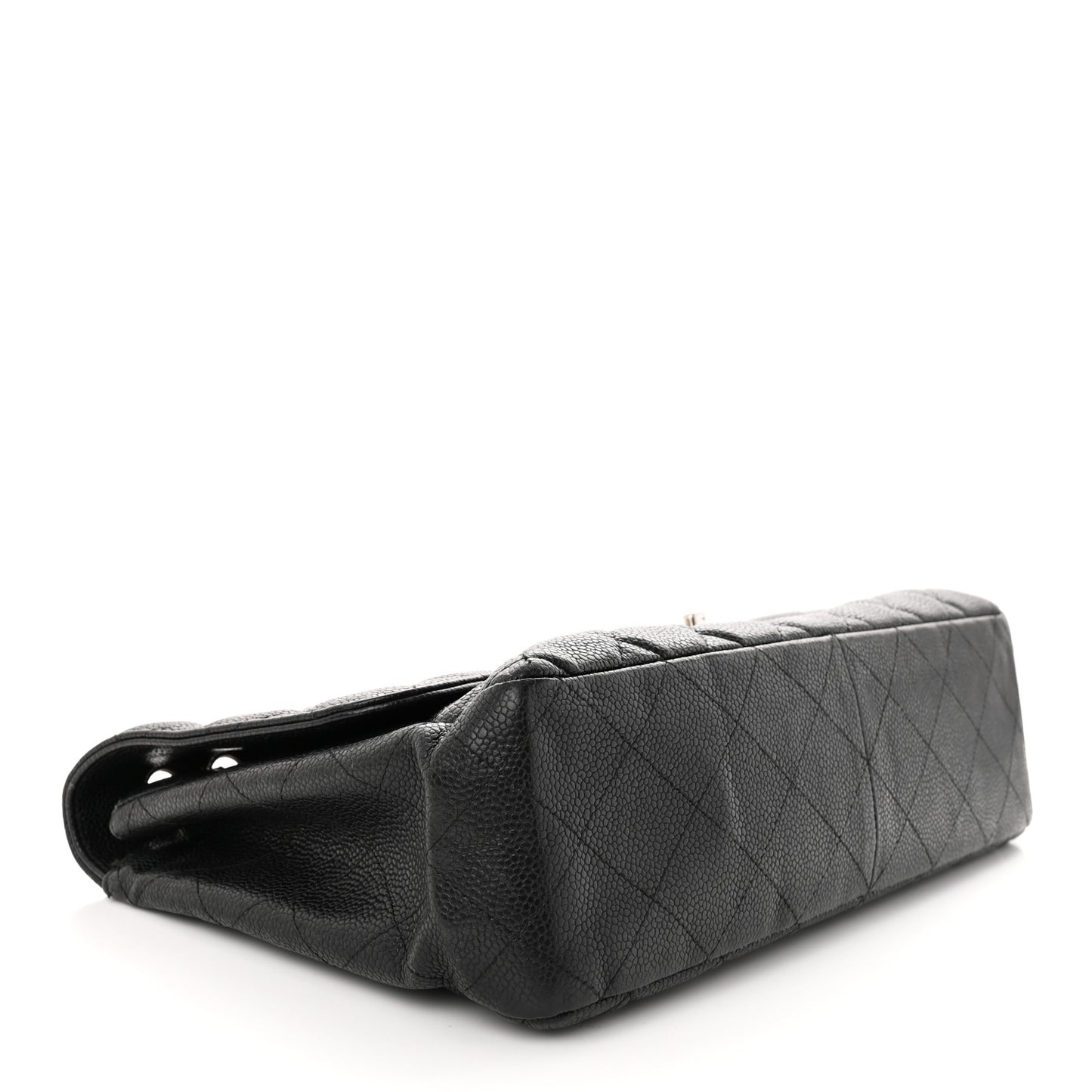 Caviar Quilted Jumbo Single Flap Black