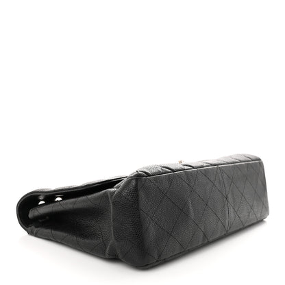 Chanel Caviar Quilted Jumbo Single Flap Black 4 of 13