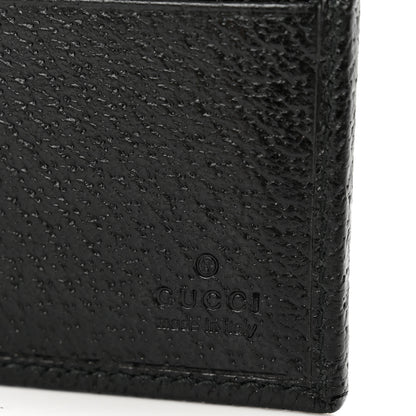 Gucci Calfskin Boar Effect Bi-Fold Wallet Black 6 of 7