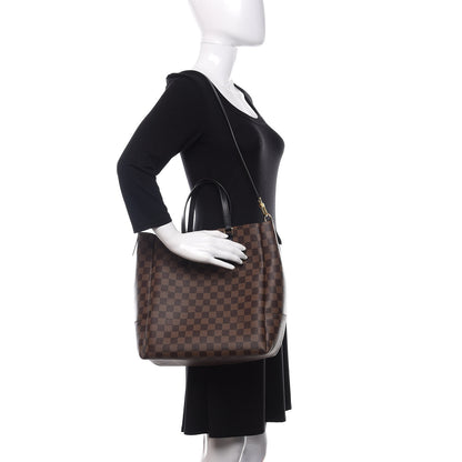 Louis Vuitton Damier Ebene Belmont MM Black 2 of 10