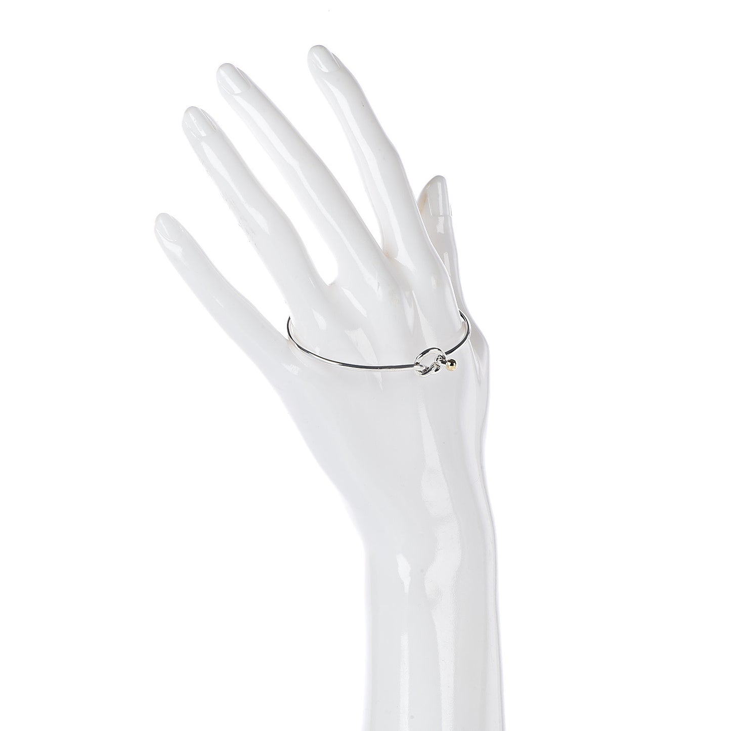 Sterling Silver 18K Yellow Gold Knot Bracelet