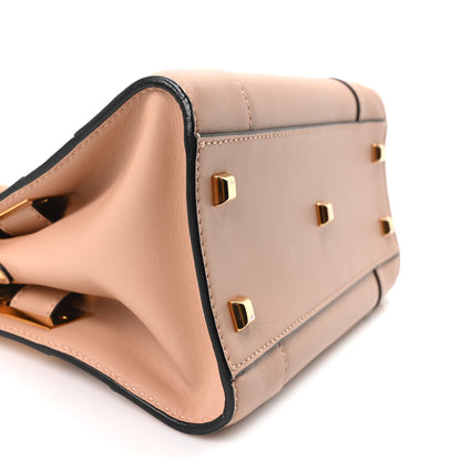 Valentino Garavani Calfskin Twist Lock My Rockstud Shoulder Bag Poudre 8 of 9