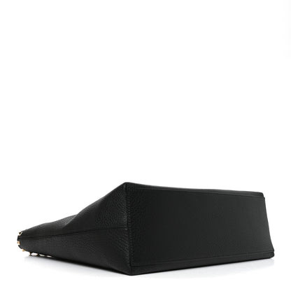 Valentino Garavani Grained Calfskin Rockstud Shoulder Tote Black 4 of 9