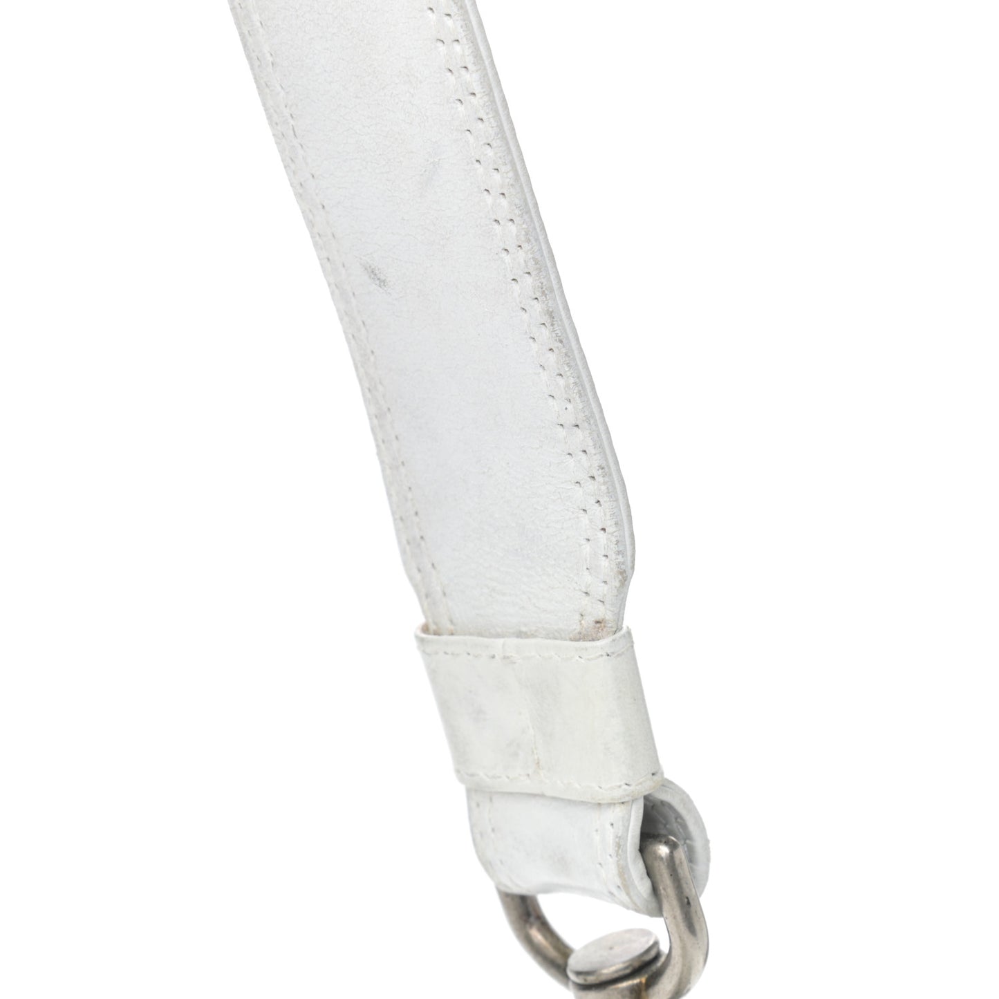 Lambskin Cannage Small Hobo White