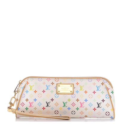 Louis Vuitton Monogram Multicolor Kate Clutch White 1 of 8