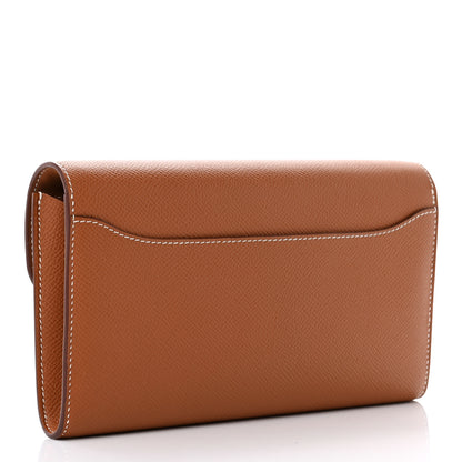 Hermes Epsom Constance Long Wallet To Go Gold 3 of 8