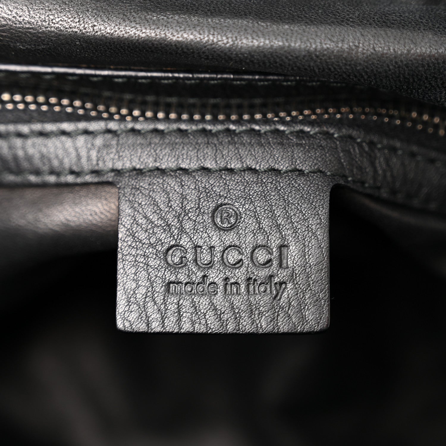Gucci Calfskin Medium Icon Bit Boston Black 5 of 9