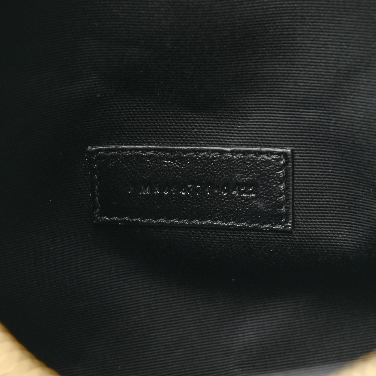 Lambskin Monogram Medium Sade Puffer Pouch Black