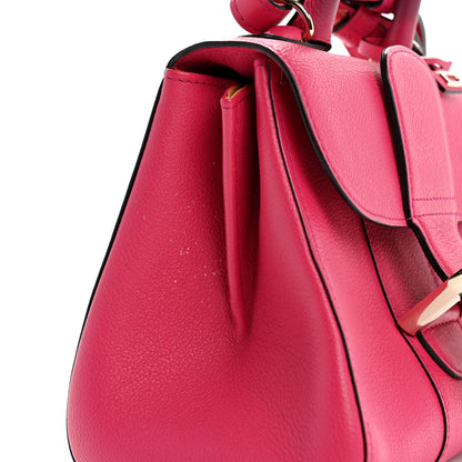 Delvaux Grained Calfskin Mini Brillant Satchel Rose Indien 11 of 14