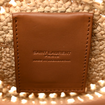 Saint Laurent Raffia Sac Round Naturel 6 of 10