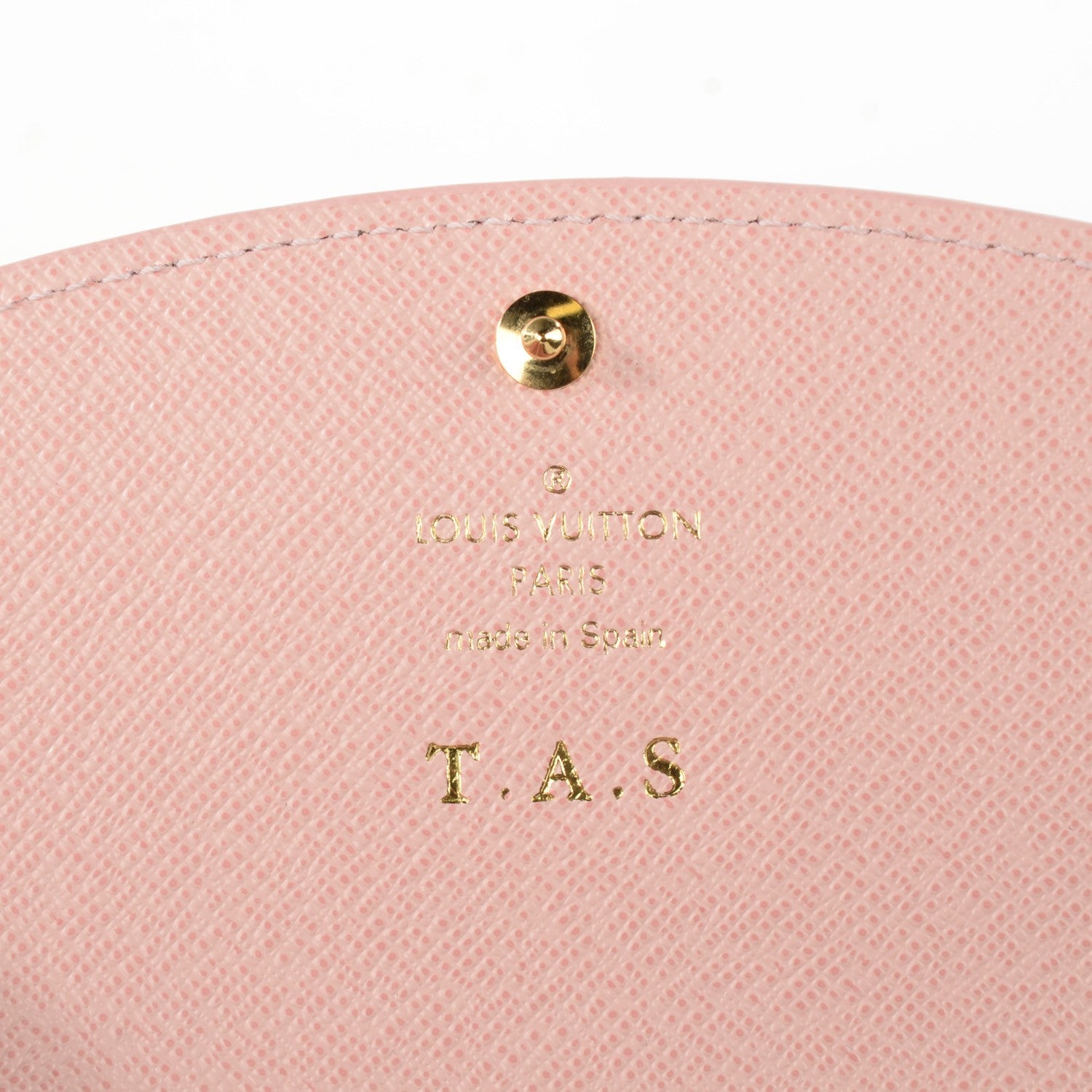 Louis Vuitton Damier Ebene Caissa Wallet Rose Ballerine 5 of 7