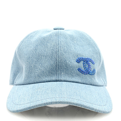 Chanel Denim Cap Hat Blue 2 of 7