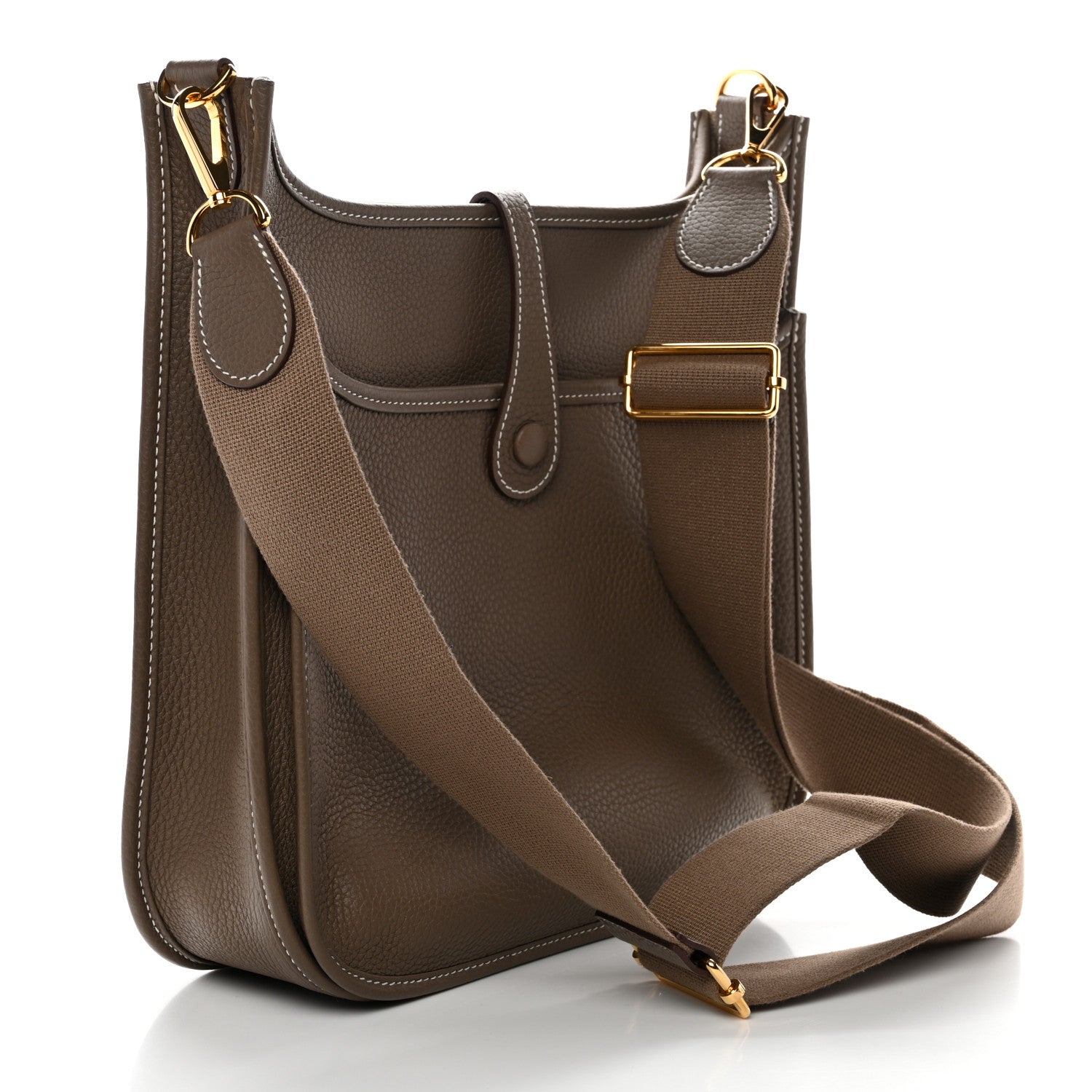 Hermes Taurillon Clemence EVELYNE III PM Etoupe 3 of 10