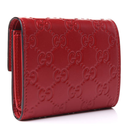 Gucci Guccissima Padlock Wallet Hibiscus Red 3 of 8