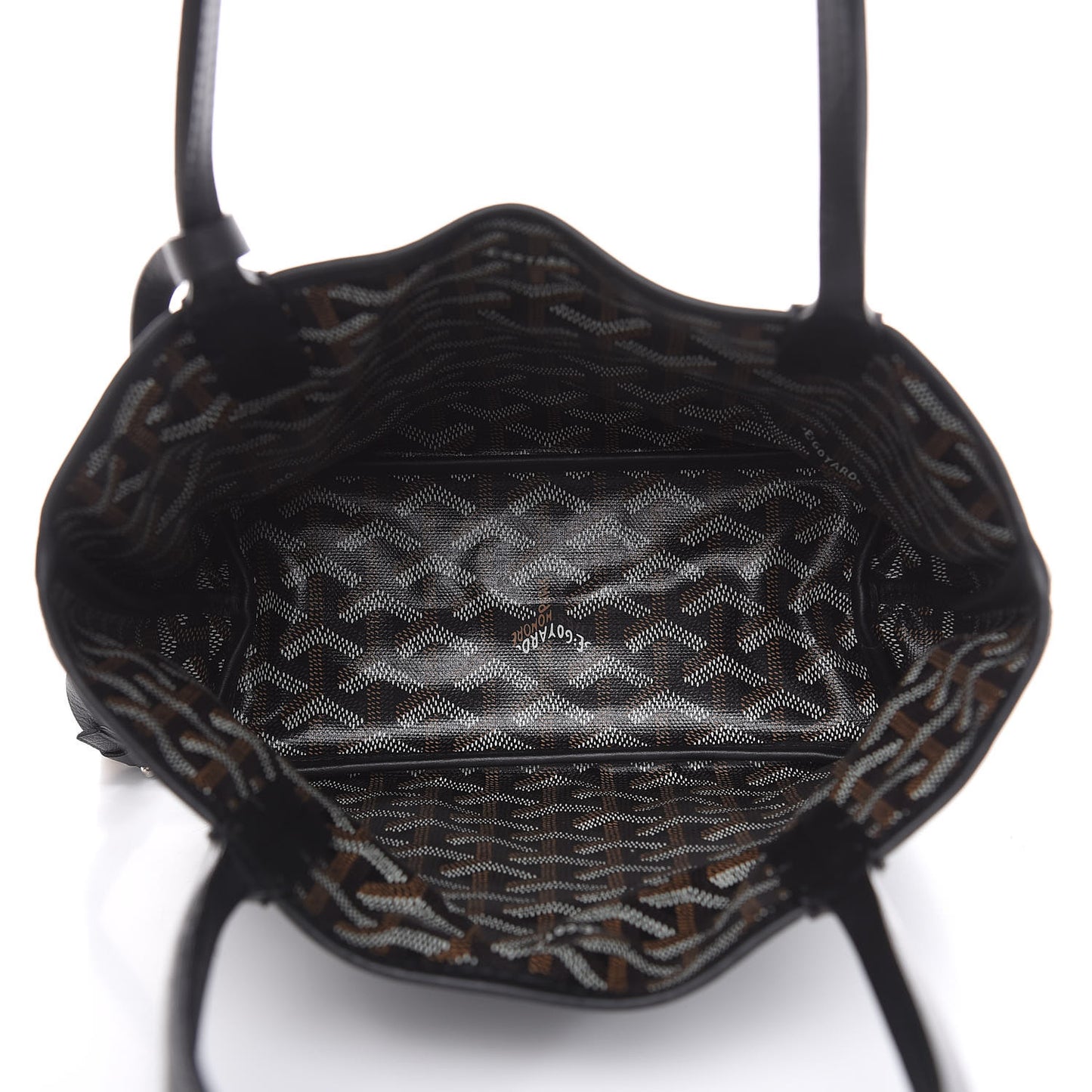 Goyardine Reversible Mini Anjou Black