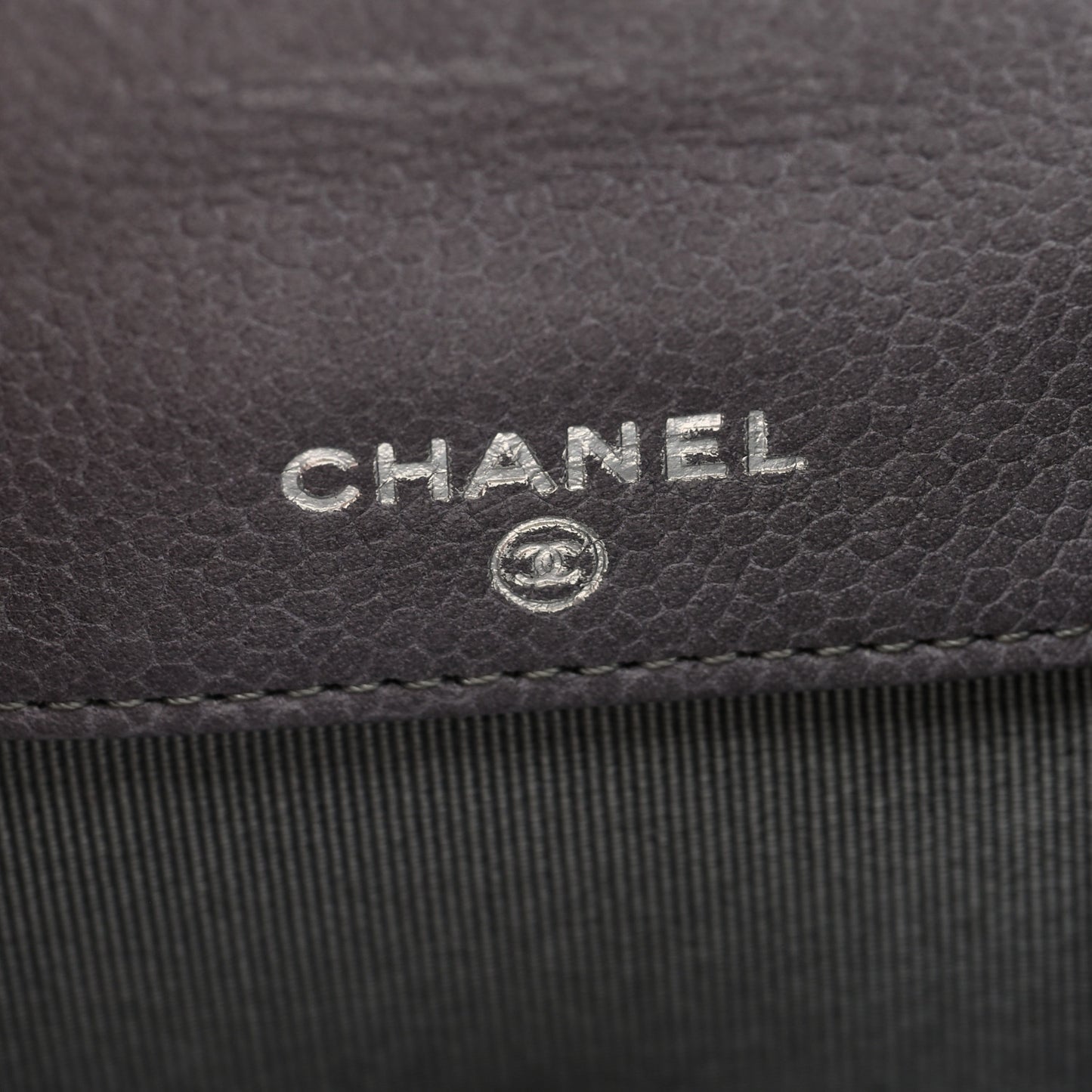 Caviar Timeless CC Compact French Wallet Grey