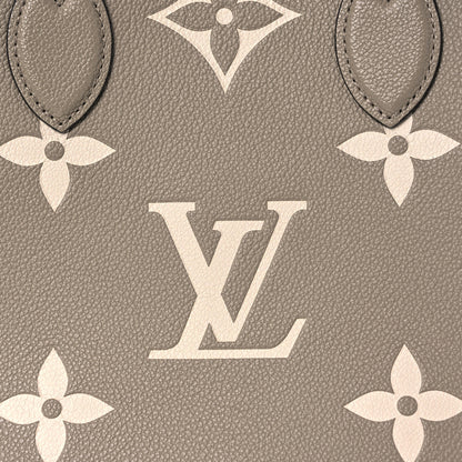 Louis Vuitton Empreinte Monogram Giant Onthego MM Tourterelle Creme 8 of 13