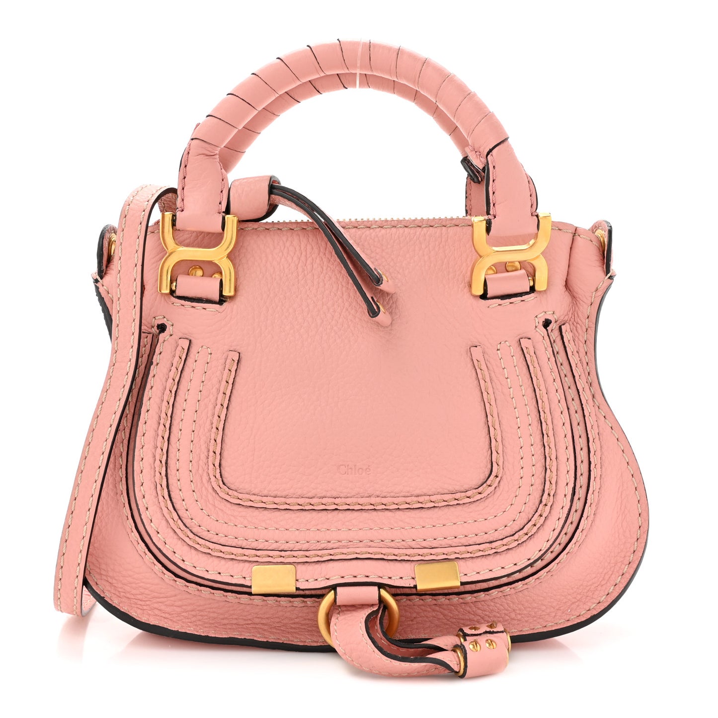 Calfskin Mini Marcie Satchel Waterlily