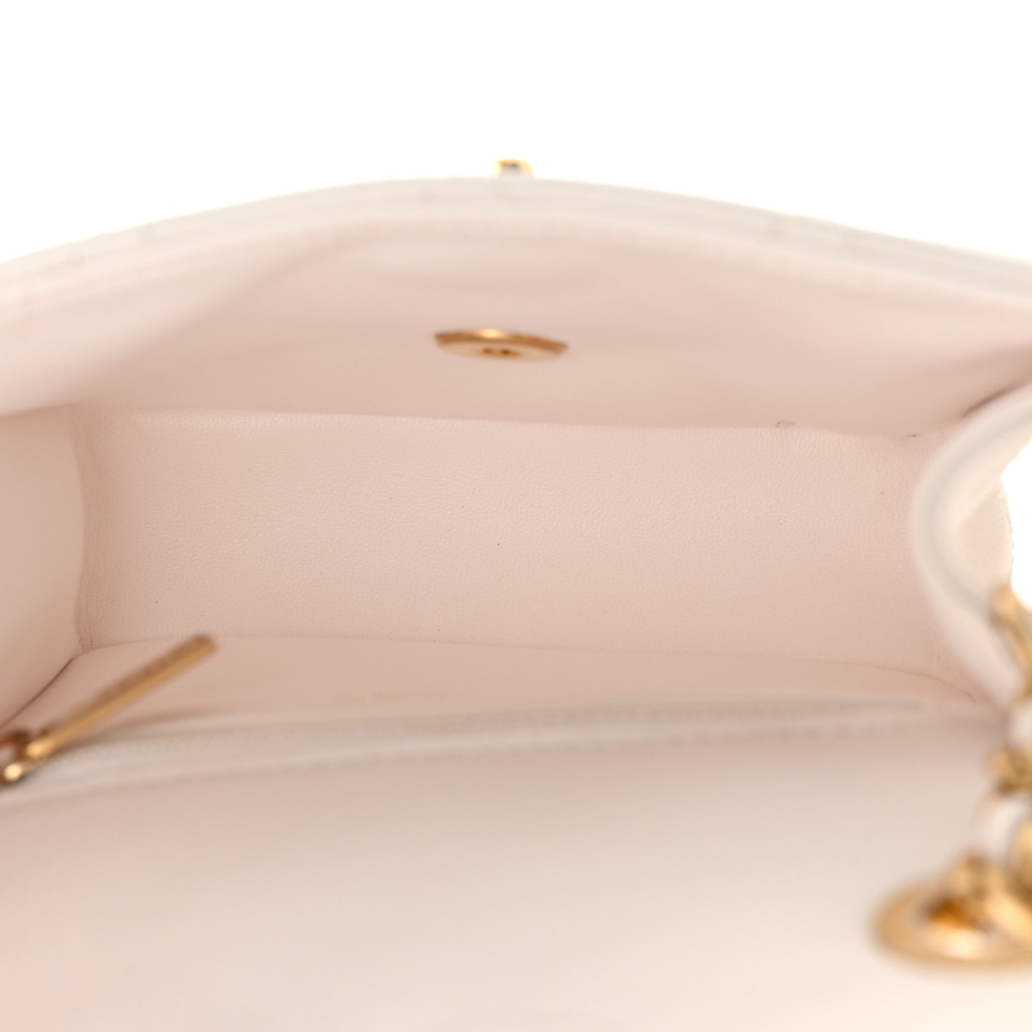 Caviar Quilted Mini Sweet Classic Flap White