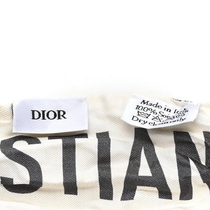 Christian Dior Silk Toile De Jouy Mitzah Scarf White 3 of 3
