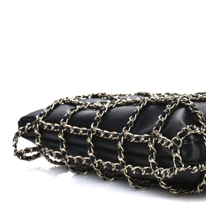 Chanel Lambskin Large Shopping Chain Tote Black 10 of 10