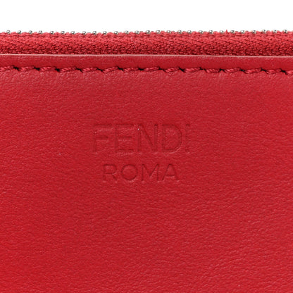 Fendi Vitello Century Opaco F is Fendi Tri-Color Triplette Pouch Set Corteccia White Ice Fragola 8 of 9