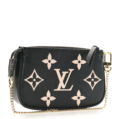 Louis Vuitton Empreinte Monogram Giant Mini Pochette Accessories Black 2 of 8