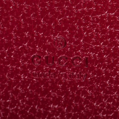 Gucci GG Supreme Monogram Tian Card Case Beige Multicolor Red 6 of 7