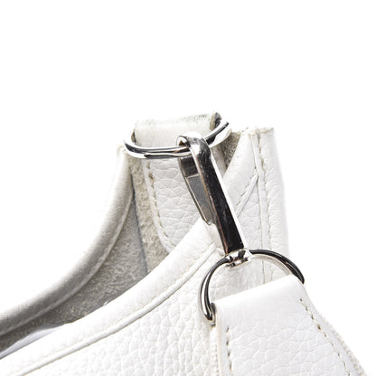Hermes Taurillon Clemence Evelyne III PM White 17 of 20