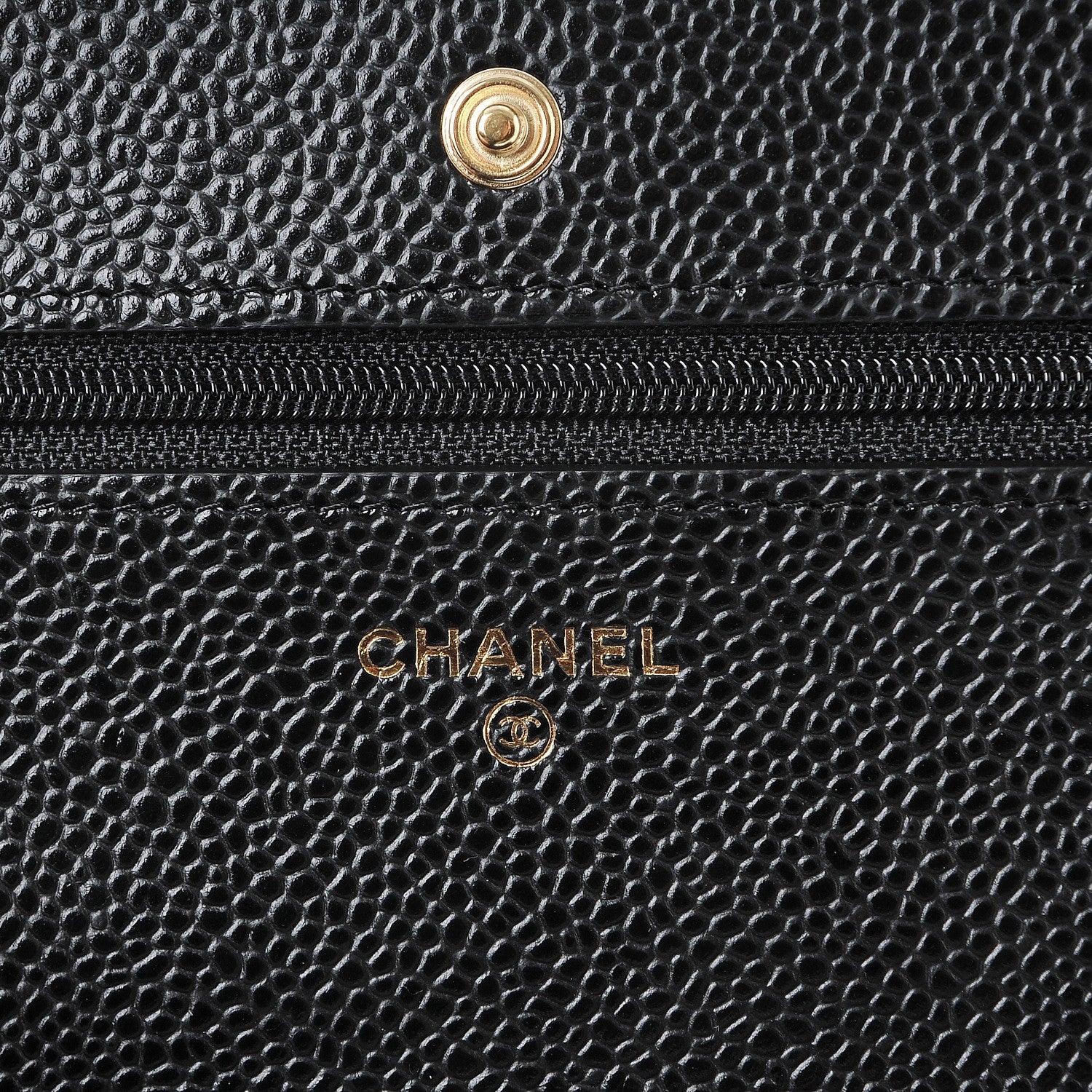 Chanel Caviar Quilted Wallet On Chain WOC Black 6 of 9