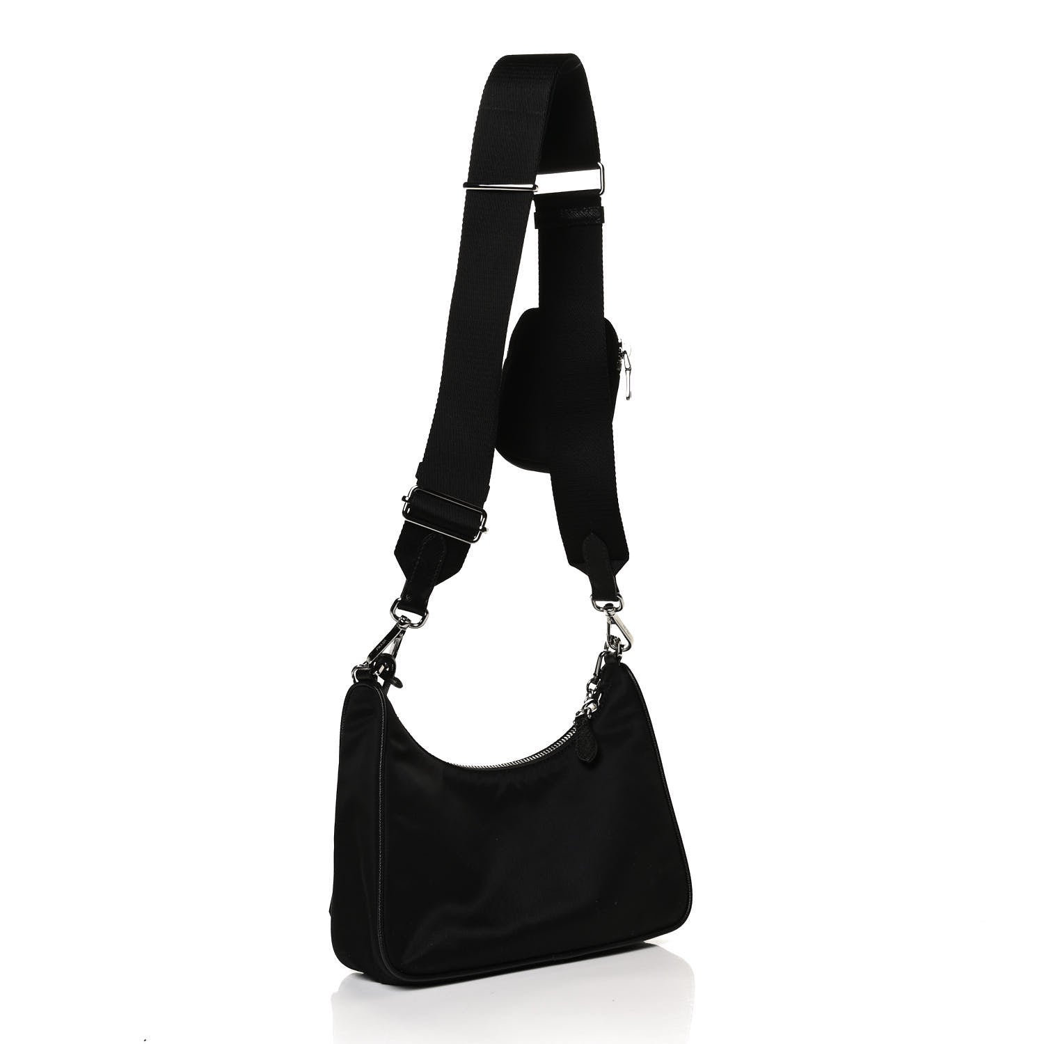 Prada Nylon Re-Edition 2005 Shoulder Bag Black 3 of 13