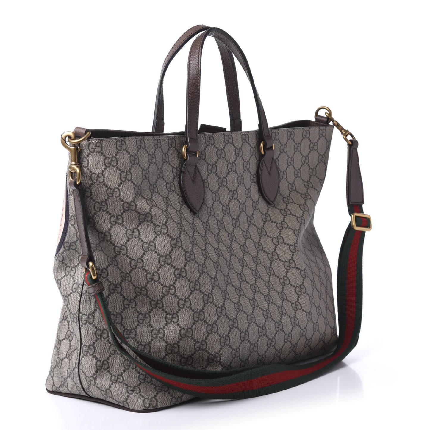 Soft GG Supreme Monogram Courrier Medium Crossbody Tote Beige New Acero