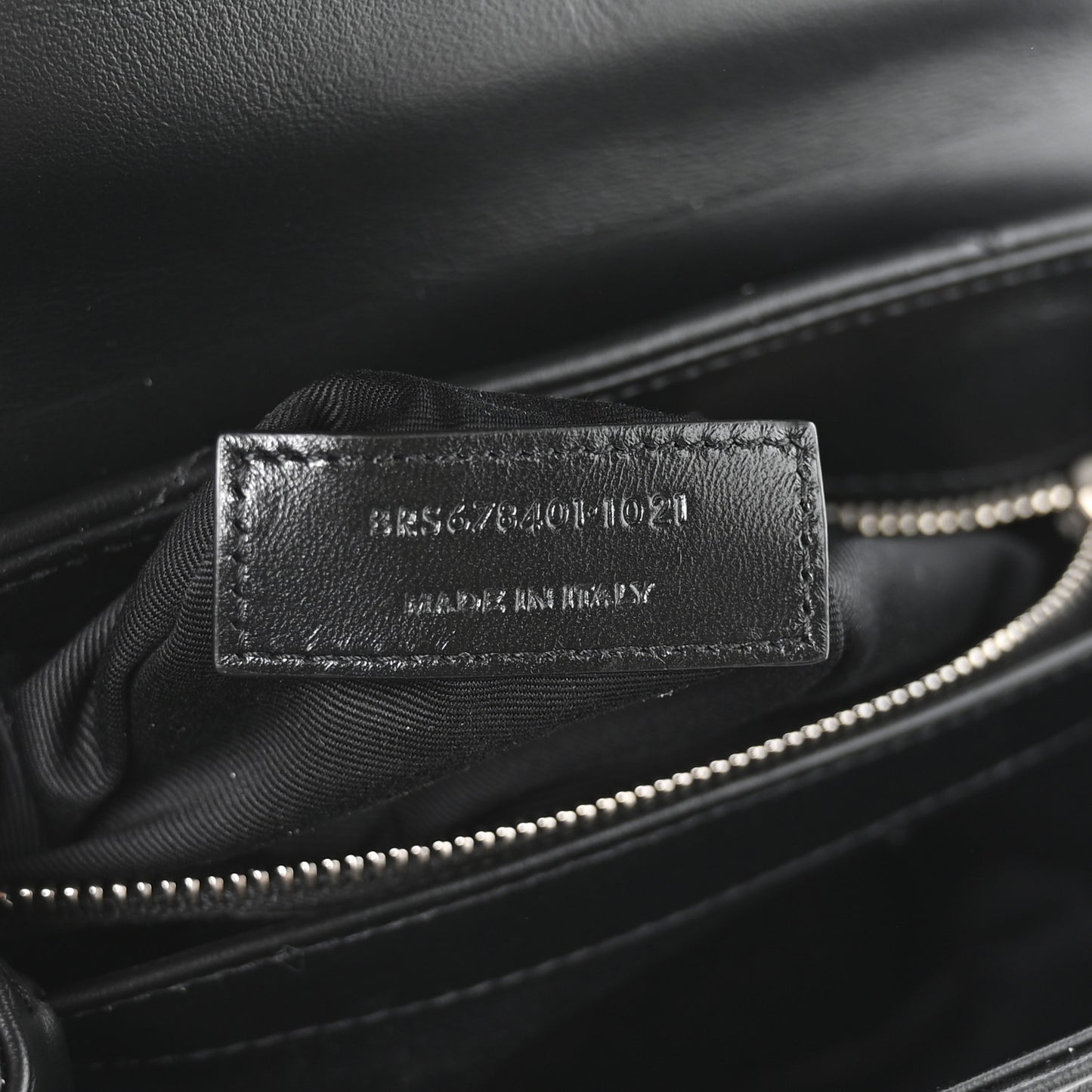 Calfskin Y Quilted Monogram Toy Loulou Crossbody Bag Black
