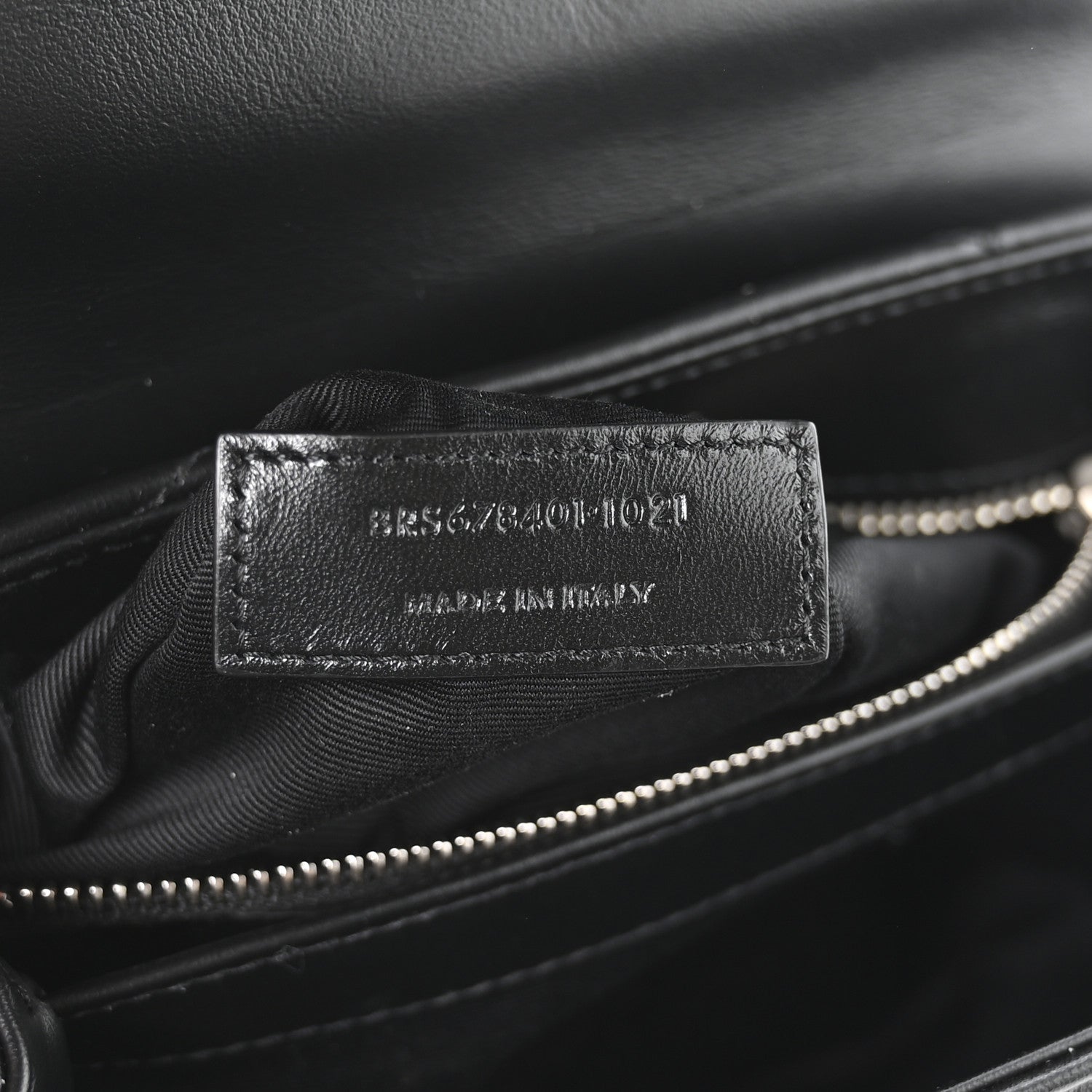 Saint Laurent Calfskin Y Quilted Monogram Toy Loulou Crossbody Bag Black 7 of 11
