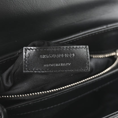 Saint Laurent Calfskin Y Quilted Monogram Toy Loulou Crossbody Bag Black 7 of 11